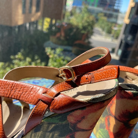 Valentino Multicolor Floral Wedges - Picture 6 of 6